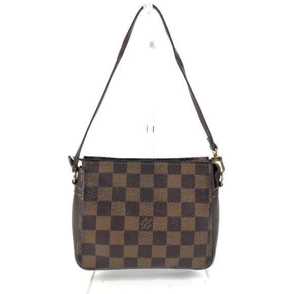 LOUIS VUITTON Damier Trousse Makeup Accessory Pouch Shoulder Bag Hand Bag - Picture 1 of 16